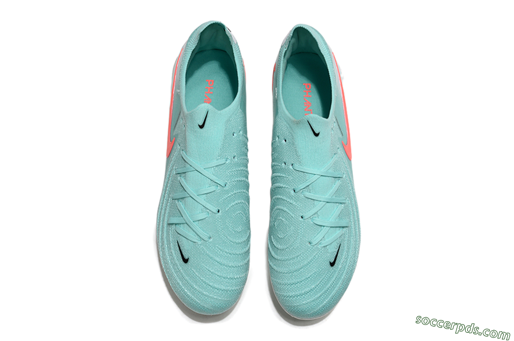 Nike Phantom GX Elite AG Low-Tops Football Boots - Jade/Red/White 4