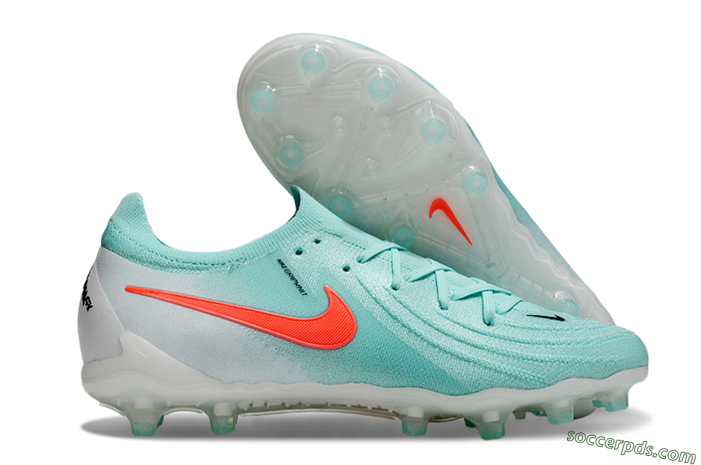 Nike Phantom GX Elite AG Low-Tops Football Boots - Jade/Red/White 1