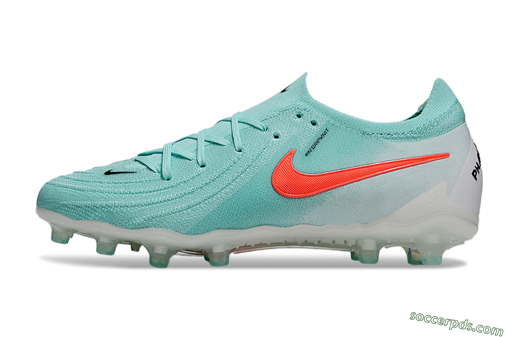 Nike Phantom GX Elite AG Low-Tops Football Boots - Jade/Red/White 2