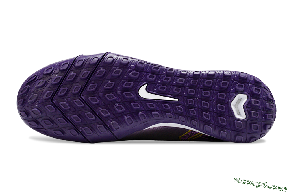 Nike Air Zoom Mercurial Vapor 16 Elite TF Low-Tops Football Shoes - Purple/White/Gold 6