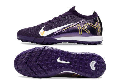 Nike Air Zoom Mercurial Vapor 16 Elite TF Low-Tops Football Shoes - Purple/White/Gold