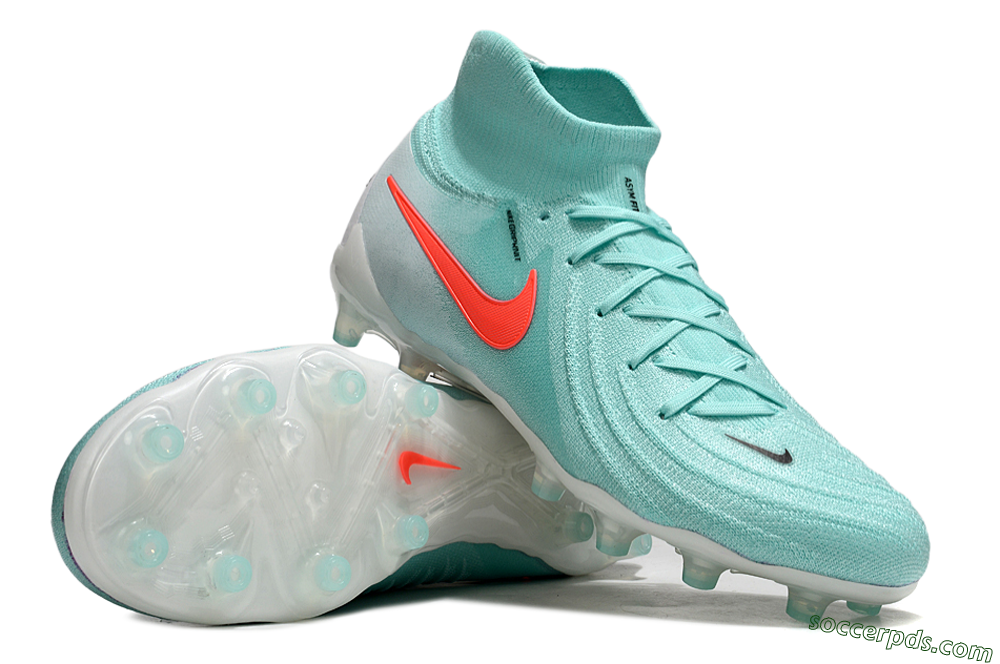 Nike Phantom Luna Elite AG High-Tops Football Boots - Jade/Red/White 3