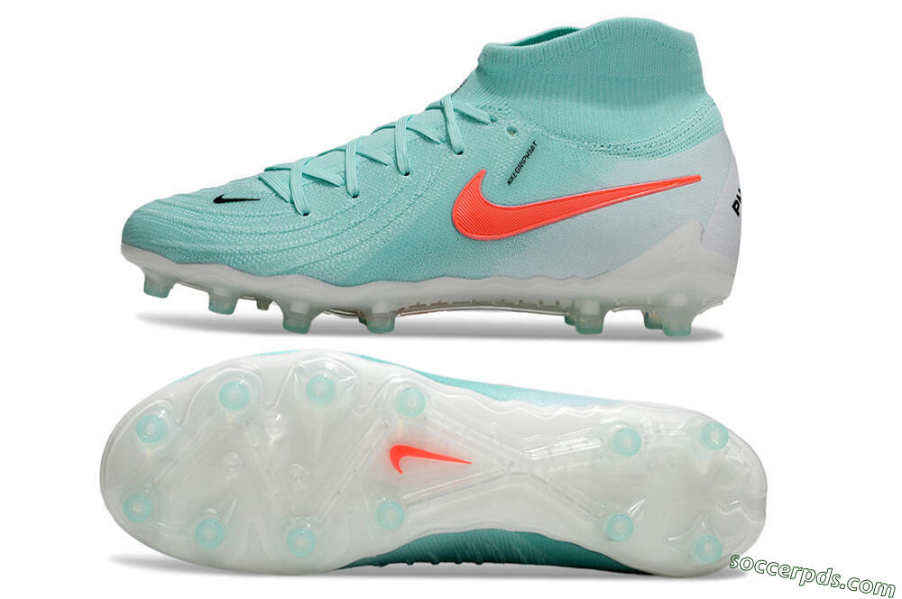 Nike Phantom Luna Elite AG High-Tops Football Boots - Jade/Red/White 0