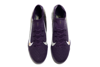 Nike Air Zoom Mercurial Superfly 10 Elite TF High-Tops Football Shoes - Purple/White/Gold