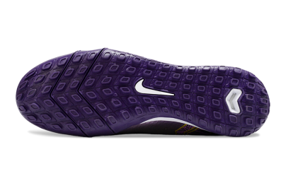 Nike Air Zoom Mercurial Superfly 10 Elite TF High-Tops Football Shoes - Purple/White/Gold