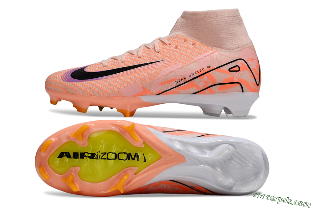 Nike Air Zoom Mercurial Superfly 10 Elite FG High-Tops Football Boots - Pink/Black/Purple 0