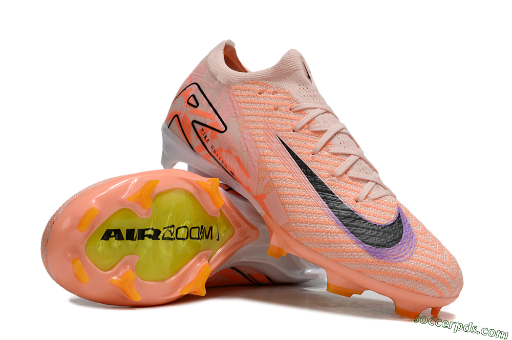 Nike Air Zoom Mercurial Vapor 16 Elite FG Low-Tops Football Boots - Orange/Black/Purple 3