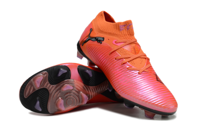 Puma Future 8 Ultimate FG Low-Tops Football Boots - Orange/Pink/Black