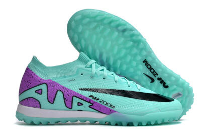 Nike Air Zoom Mercurial Vapor 16 Elite TF Low-Tops Football Shoes - Jade/Black/Purple