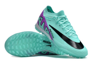 Nike Air Zoom Mercurial Vapor 16 Elite TF Low-Tops Football Shoes - Jade/Black/Purple