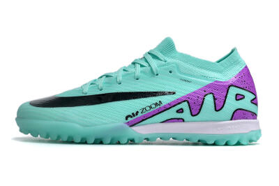 Nike Air Zoom Mercurial Vapor 16 Elite TF Low-Tops Football Shoes - Jade/Black/Purple