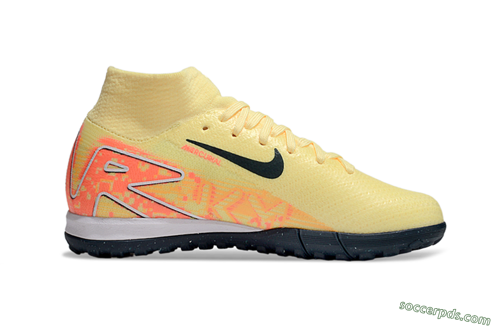 Nike Air Zoom Mercurial Superfly 10 Elite TF High-Tops Football Shoes - Yellow/Black/Red 4
