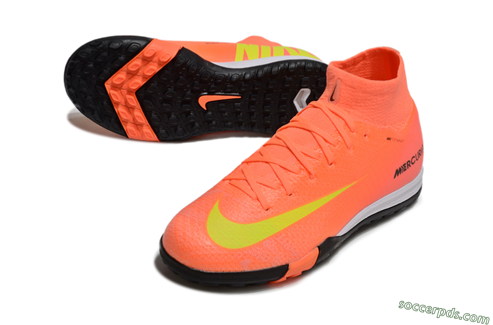 Nike Air Zoom Mercurial Superfly 10 Elite TF High-Tops Football Shoes - Red/Yellow/Black 3