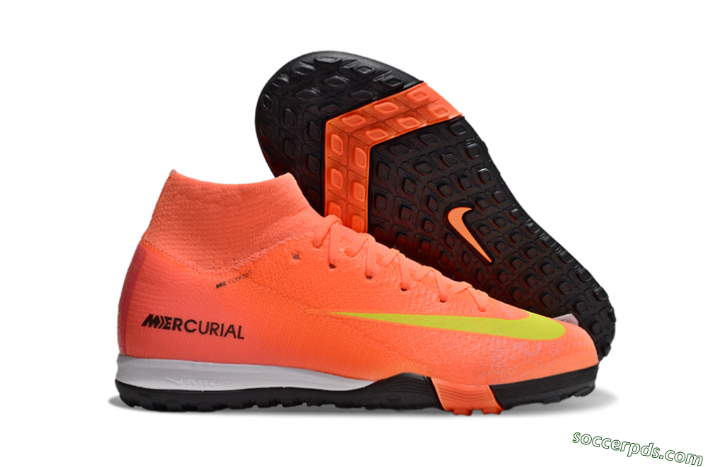 Nike Air Zoom Mercurial Superfly 10 Elite TF High-Tops Football Shoes - Red/Yellow/Black 1