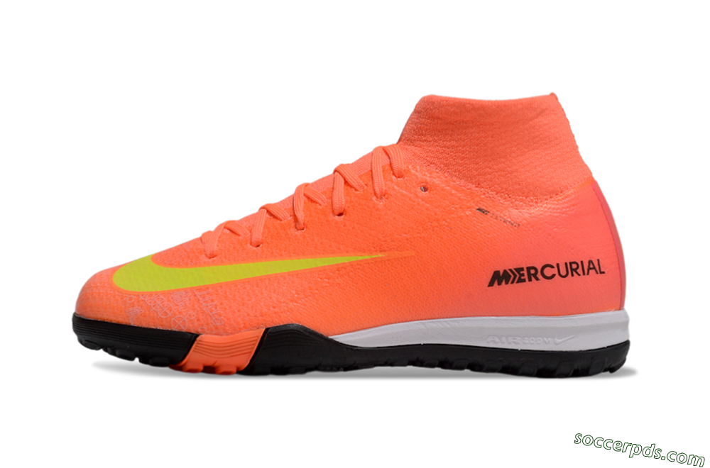 Nike Air Zoom Mercurial Superfly 10 Elite TF High-Tops Football Shoes - Red/Yellow/Black 2