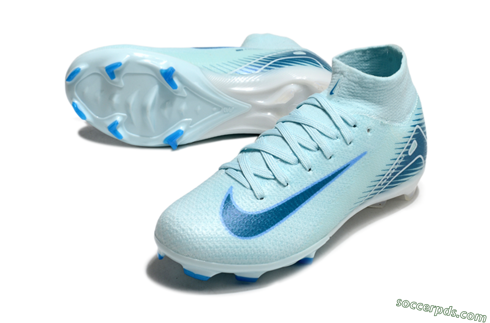Nike Air Zoom Mercurial Superfly 10 Elite FG High-Tops Football Boots - Jade/Blue/White 3