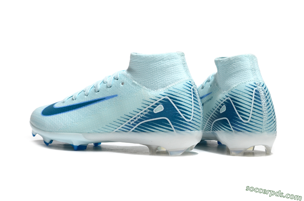 Nike Air Zoom Mercurial Superfly 10 Elite FG High-Tops Football Boots - Jade/Blue/White 5