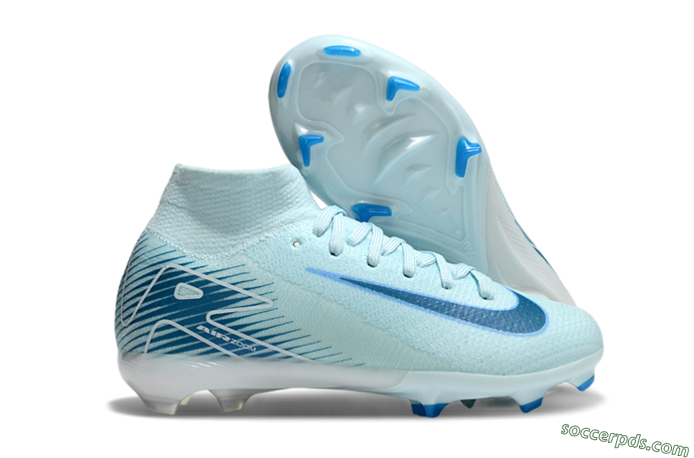 Nike Air Zoom Mercurial Superfly 10 Elite FG High-Tops Football Boots - Jade/Blue/White 1