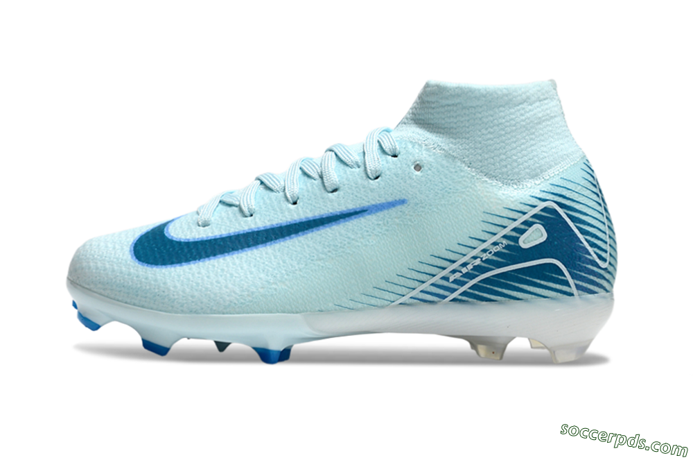 Nike Air Zoom Mercurial Superfly 10 Elite FG High-Tops Football Boots - Jade/Blue/White 2
