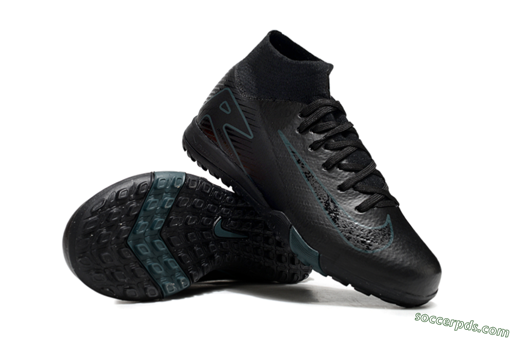 Nike Air Zoom Mercurial Superfly 10 Elite TF High-Tops Football Shoes - Black/Blue 0