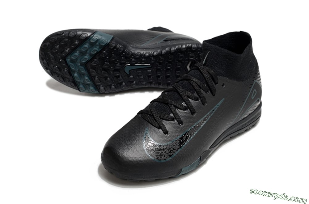 Nike Air Zoom Mercurial Superfly 10 Elite TF High-Tops Football Shoes - Black/Blue 3