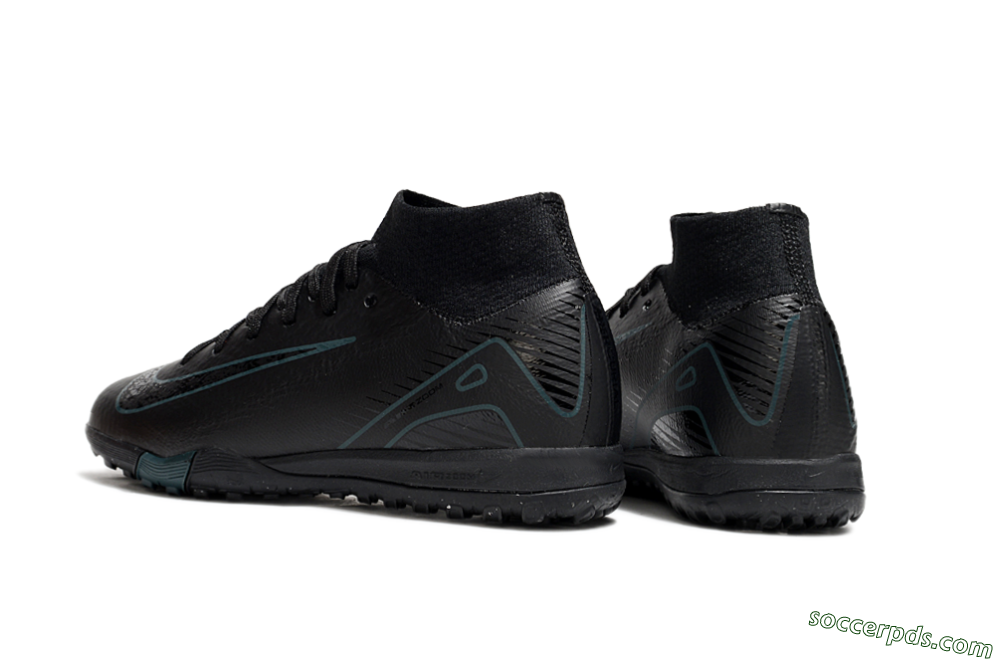 Nike Air Zoom Mercurial Superfly 10 Elite TF High-Tops Football Shoes - Black/Blue 5