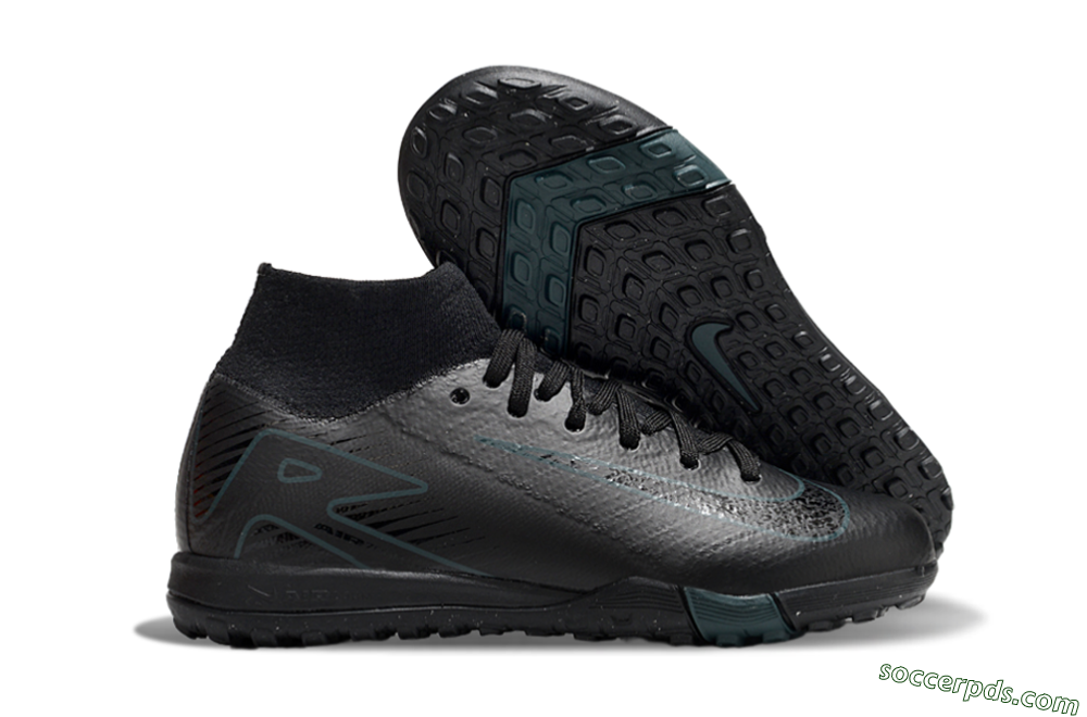 Nike Air Zoom Mercurial Superfly 10 Elite TF High-Tops Football Shoes - Black/Blue 1