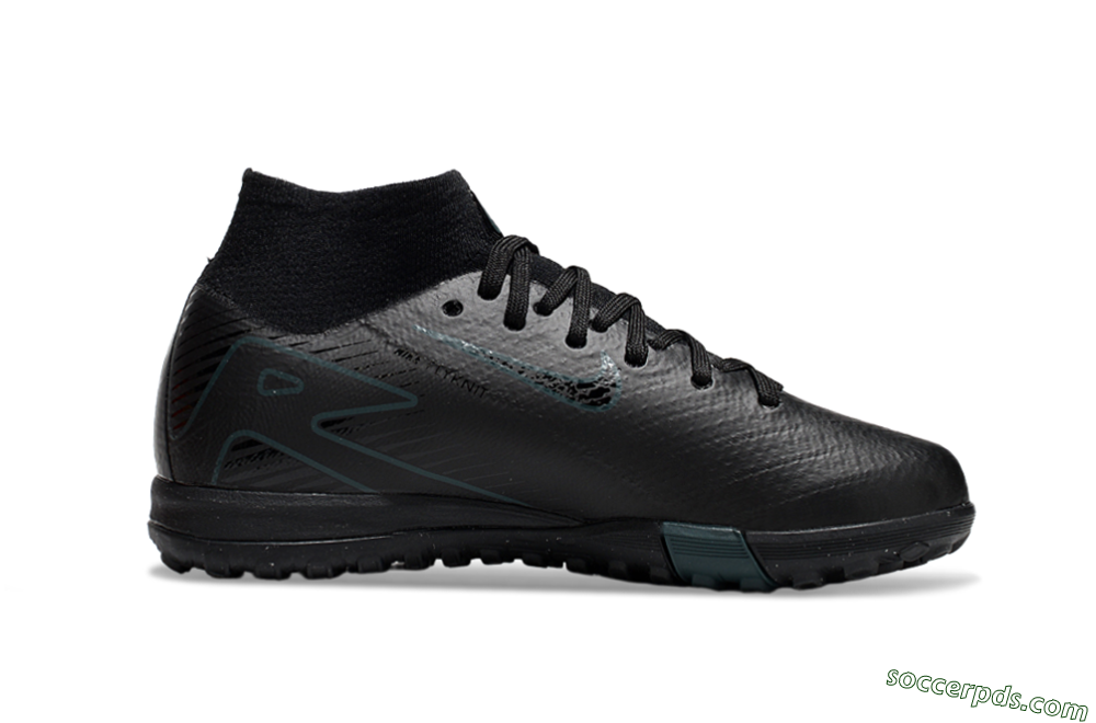 Nike Air Zoom Mercurial Superfly 10 Elite TF High-Tops Football Shoes - Black/Blue 4
