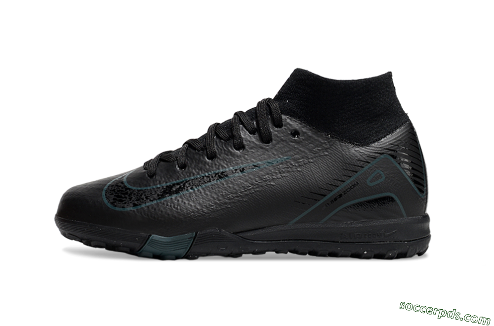 Nike Air Zoom Mercurial Superfly 10 Elite TF High-Tops Football Shoes - Black/Blue 2
