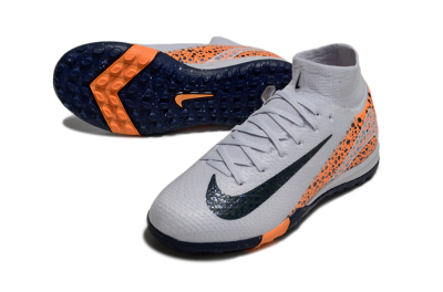 Nike Air Zoom Mercurial Superfly 10 Elite TF High-Tops Football Shoes - Grey/Black/Leopard