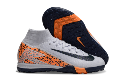 Nike Air Zoom Mercurial Superfly 10 Elite TF High-Tops Football Shoes - Grey/Black/Leopard