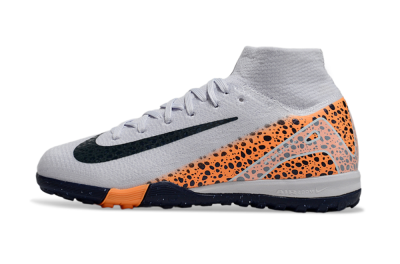Nike Air Zoom Mercurial Superfly 10 Elite TF High-Tops Football Shoes - Grey/Black/Leopard