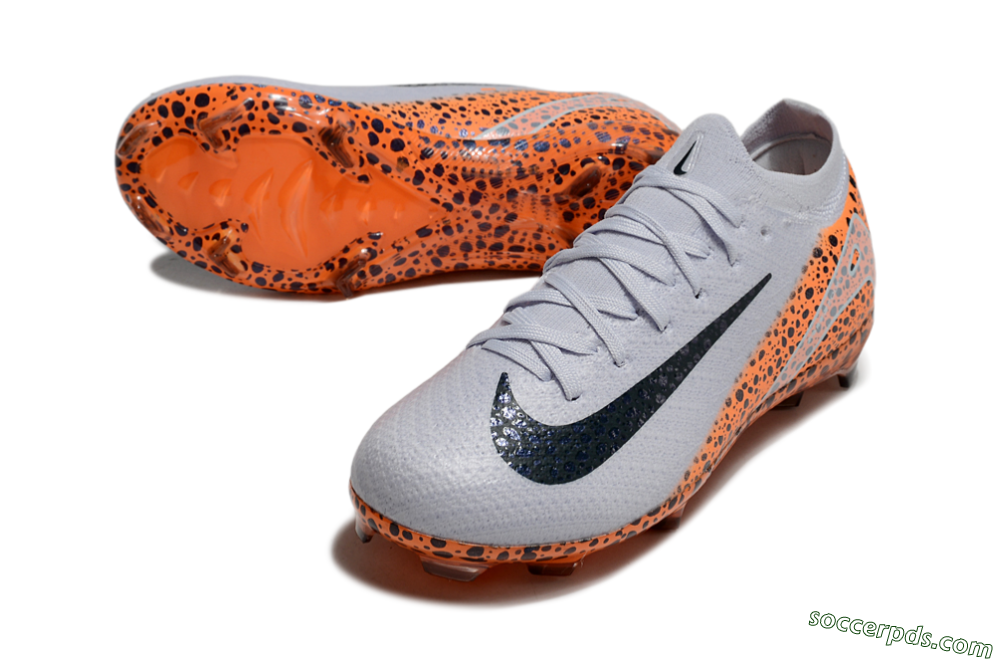 Nike Air Zoom Mercurial Vapor 16 Elite FG Low-Tops Football Boots - Grey/Black/Leopard 3