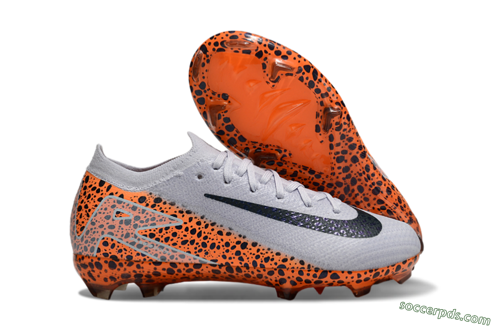Nike Air Zoom Mercurial Vapor 16 Elite FG Low-Tops Football Boots - Grey/Black/Leopard 1