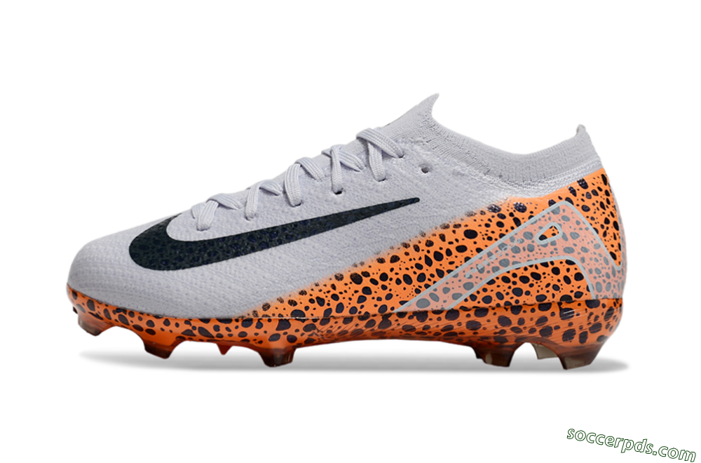 Nike Air Zoom Mercurial Vapor 16 Elite FG Low-Tops Football Boots - Grey/Black/Leopard 2