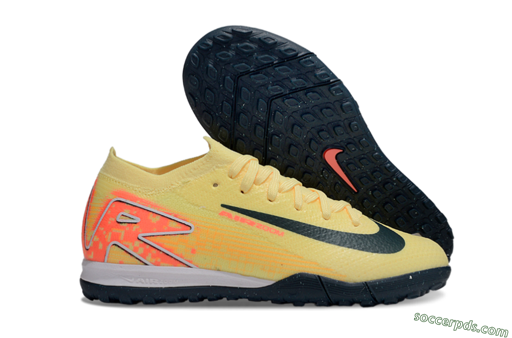 Nike Air Zoom Mercurial Vapor 16 Elite TF Low-Tops Football Shoes - Yellow/Black/Red 1