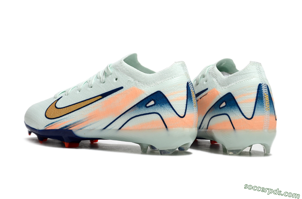 Nike Air Zoom Mercurial Vapor 16 Elite FG Low-Tops Football Boots - Jade/Blue/Gold 5
