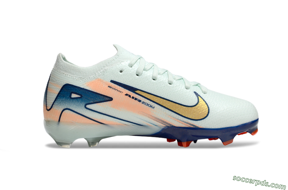 Nike Air Zoom Mercurial Vapor 16 Elite FG Low-Tops Football Boots - Jade/Blue/Gold 4