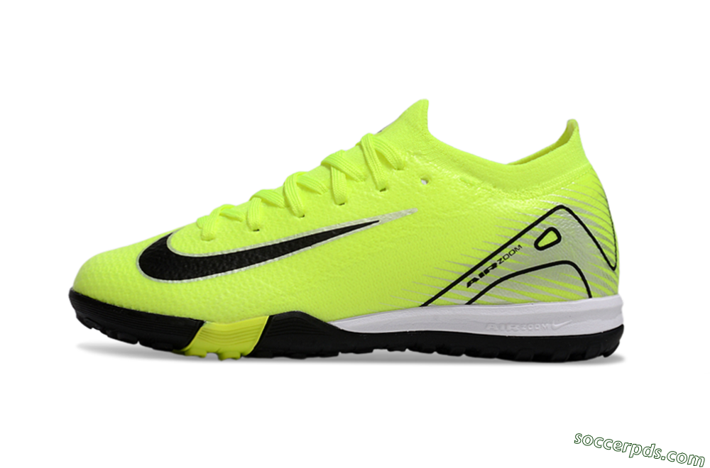 Nike Air Zoom Mercurial Vapor 16 Elite TF Low-Tops Football Shoes - Yellow/Black/Silver 2
