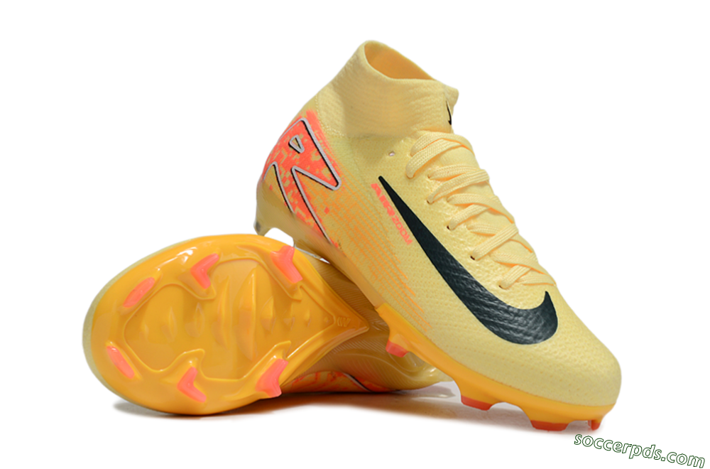 Nike Air Zoom Mercurial Superfly 10 Elite FG High-Tops Football Boots - Yellow/Black/Red 0