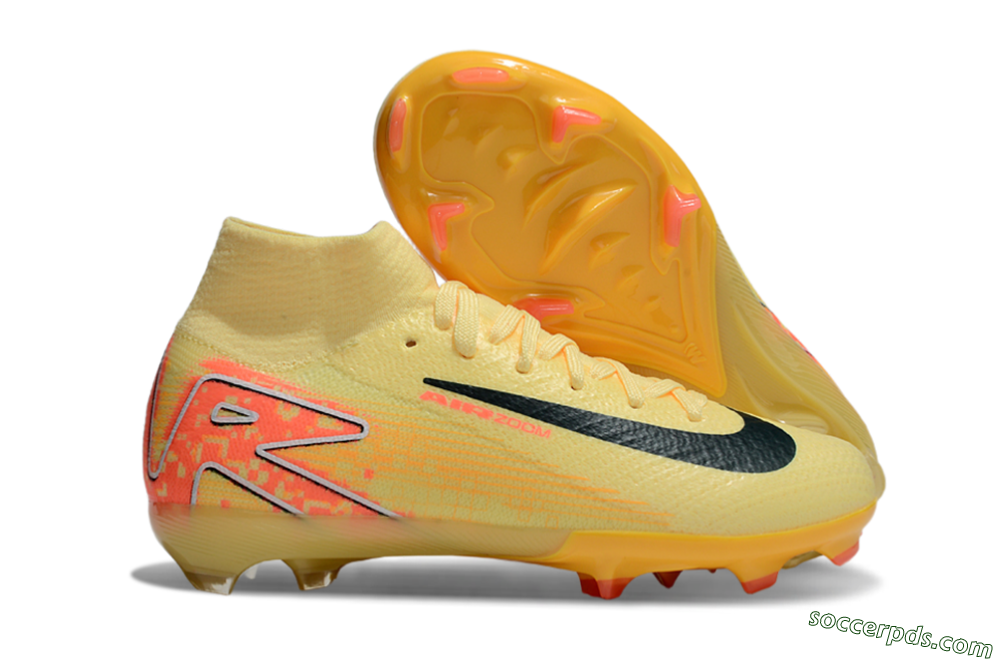 Nike Air Zoom Mercurial Superfly 10 Elite FG High-Tops Football Boots - Yellow/Black/Red 1