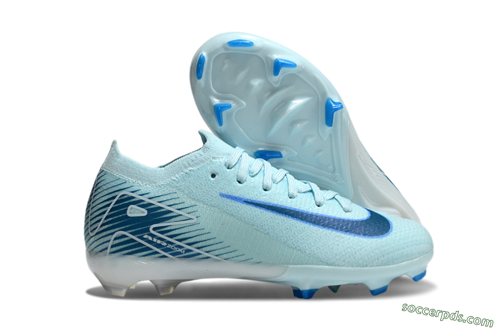 Nike Air Zoom Mercurial Vapor 16 Elite FG Low-Tops Football Boots - Jade/Blue/White 1