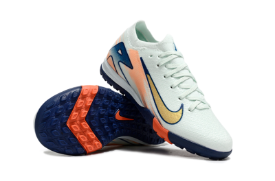Nike Air Zoom Mercurial Vapor 16 Elite TF Low-Tops Football Shoes - Jade/Blue/Gold