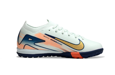 Nike Air Zoom Mercurial Vapor 16 Elite TF Low-Tops Football Shoes - Jade/Blue/Gold