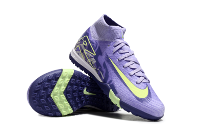 Nike Air Zoom Mercurial Superfly 10 Elite TF High-Tops Football Shoes - Purple/Yellow