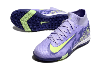 Nike Air Zoom Mercurial Superfly 10 Elite TF High-Tops Football Shoes - Purple/Yellow