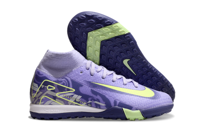 Nike Air Zoom Mercurial Superfly 10 Elite TF High-Tops Football Shoes - Purple/Yellow