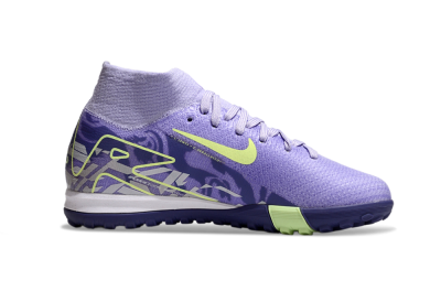 Nike Air Zoom Mercurial Superfly 10 Elite TF High-Tops Football Shoes - Purple/Yellow