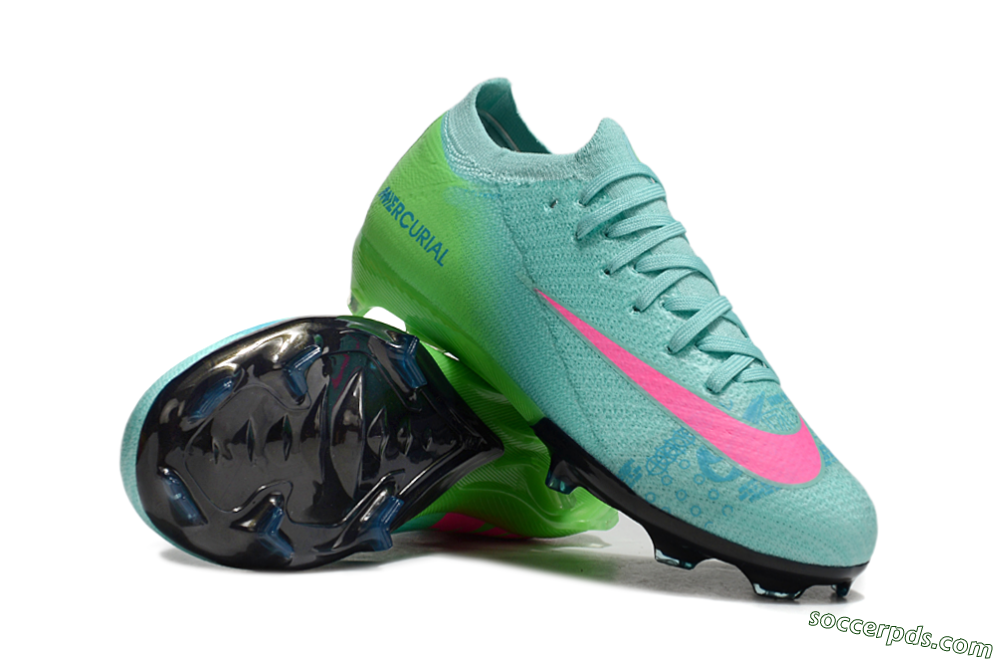 Nike Air Zoom Mercurial Vapor 16 Elite FG Low-Tops Football Boots - Jade/Yellow/Pink 0