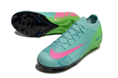 Nike Air Zoom Mercurial Vapor 16 Elite FG Low-Tops Football Boots - Jade/Yellow/Pink
